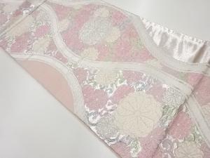 立涌に菊唐草模様織出し袋帯